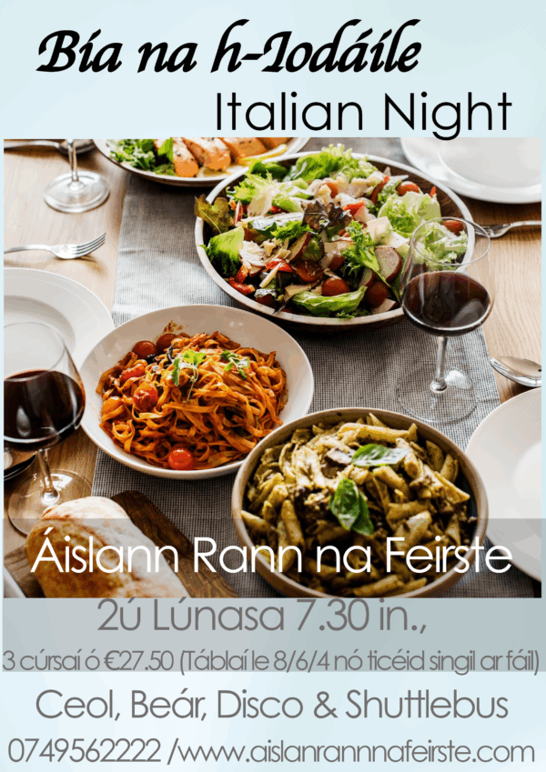 [PAST EVENT] Bia na h-Iodáile (Italian Night)